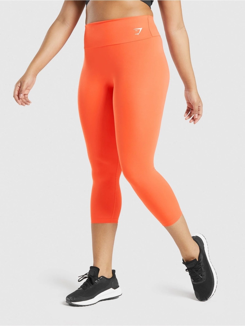Gymshark Bright Orange 3/4 High-Rise Leggings